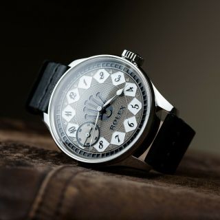 Rolex Mens Vintage Watch Luxury Wristwatches Exclusive Swiss Movement Leather