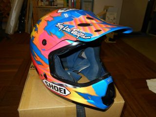 Vintage Shoei Motocross Helmet Vf - X Troy Lee