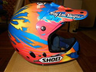 VINTAGE SHOEI MOTOCROSS HELMET VF - X TROY LEE 2