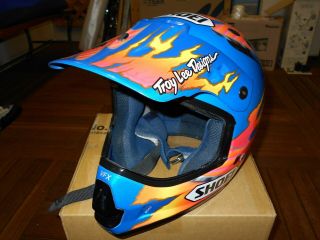 VINTAGE SHOEI MOTOCROSS HELMET VF - X TROY LEE 4