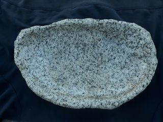 AWESOME Granite Mortar Bowl Wampanoag Indians Martha ' s Vineyard Rare Find 12