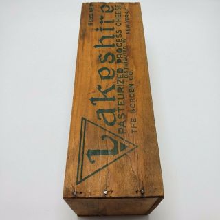 LAKESHIRE 5 Lbs Wooden Cheese Box Vintage RARE 3