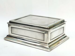 Antique Asprey Silver Table Cigarette Box,  1913