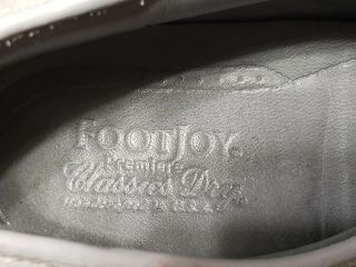 Vintage Footjoy Classics Dry Premiere Mens 10.  5 white Golf Shoes 50672 made usa 6
