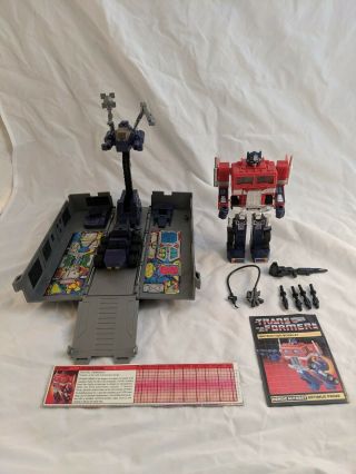 Optimus Prime 100 Complete 1984 Vintage Hasbro G1 Transformers Action Figure