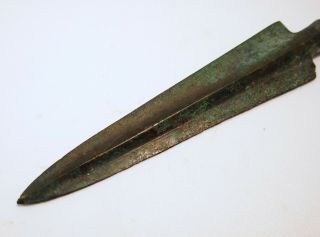 Ancient Roman bronze arrowhead 3 4