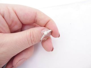 Fine 39 Point Princess Cut Diamond Platinum Solitaire Ring