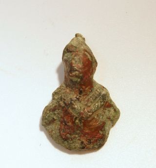 Ancient Roman Small Bronze Bust