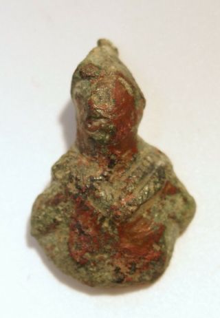 Ancient Roman small bronze bust 2