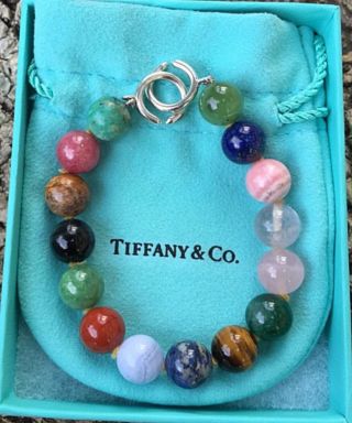 Tiffany & Co.  Rare Retired Paloma Picasso Colorful Gemstone Bead Bracelet