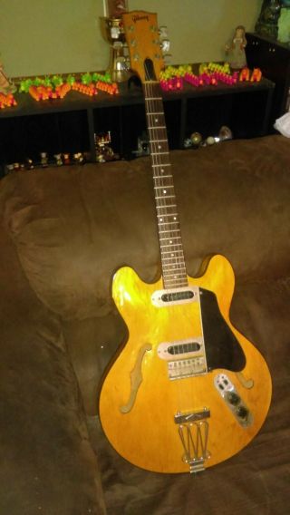 1972 Gibson Es 320 W/ Case (very Rare)