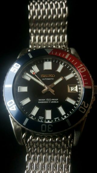 Vintage Seiko SUBMARINER SCUBA Divers watch automatic 7s26 0050 62MAS dial MOD 2
