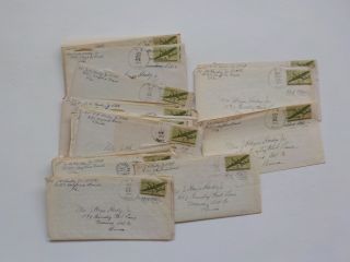 24 Wwii Letters U.  S.  S.  Lunga Point Manoa Pennsylvania Daytona Beach Florida Ww2