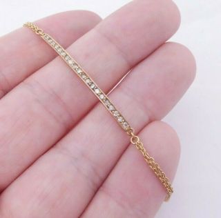 18ct/18k Gold Diamond Bracelet,  750