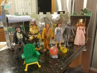 Vtg 1974 Mego Wizard Of Oz Emerald City Playset W/7 Figures & Accessories