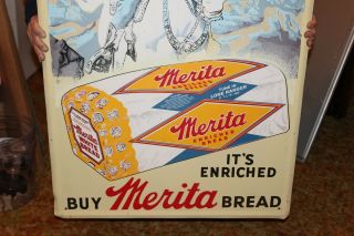 Large Vintage 1950 ' s Merita Bread Lone Ranger Gas Oil 36 