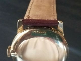 VINTAGE HAMILTON MENS WATCH 14K GOLD 747 MOVEMENT 11