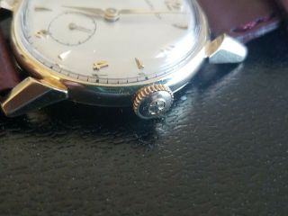 VINTAGE HAMILTON MENS WATCH 14K GOLD 747 MOVEMENT 8