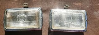 Vintage Sev Marchal 859 Gt Driving Fog Lights Lamps Chrome Mustang Jeep