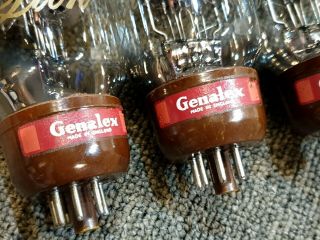 Very rare Genalex (GEC) KT66 Gold Lion Selected Red label power tube.  4EA WOW 2