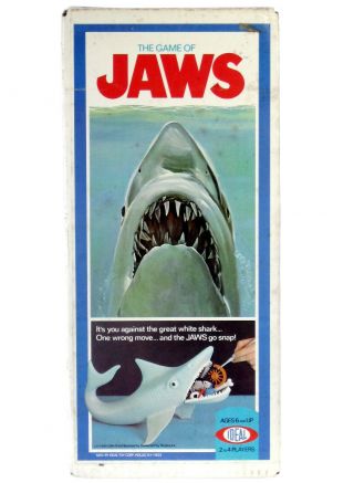 Vintage Ideal Game Of Jaws Great White Shark Complete W/instructions & Box