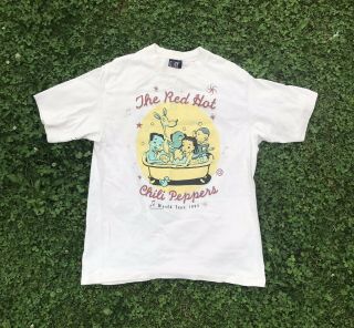 Vintage Red Hot Chili Peppers 1995 World Tour Short Sleeve Hot Minute Size L (a)