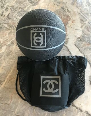 Vintage Chanel Basketball 2004 With Black Mesh Backpack Bag