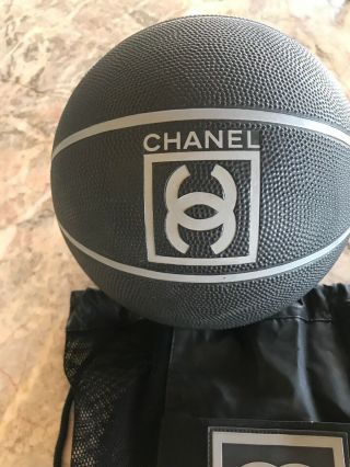 Vintage Chanel Basketball 2004 With Black Mesh Backpack Bag 3