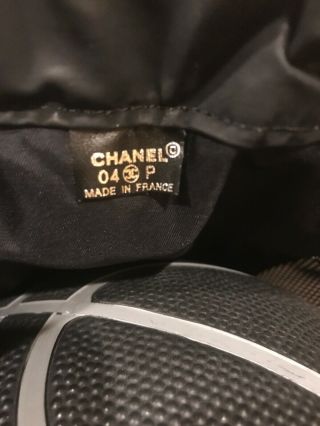 Vintage Chanel Basketball 2004 With Black Mesh Backpack Bag 4