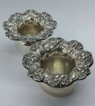 Reed & Barton Francis I First.  Sterling Silver Toothpick Holders (pair) Antique