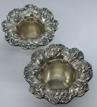 REED & BARTON FRANCIS I First.  STERLING SILVER TOOTHPICK HOLDERS (PAIR) ANTIQUE 2