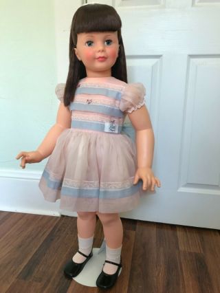 Ideal Black - Cherry Patti Playpal Doll and Rare Organza Party Dress 2