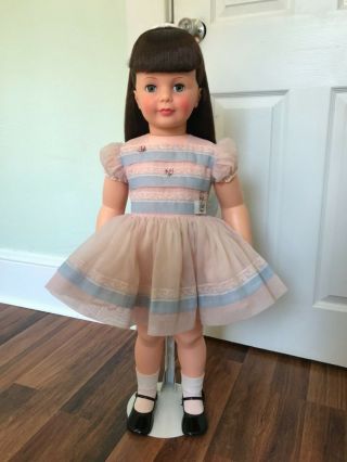 Ideal Black - Cherry Patti Playpal Doll and Rare Organza Party Dress 3