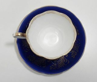Royal Stafford cobalt blue and gold tea set,  cup and saucer,  England bone china 4