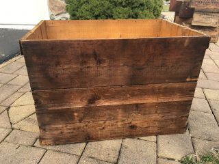 Vintage Large Wooden Shredded Whole Wheat Crate Lancaster PA Niagara Ny 3