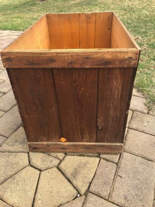 Vintage Large Wooden Shredded Whole Wheat Crate Lancaster PA Niagara Ny 4