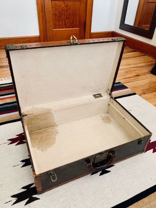 VINTAGE LOUIS VUITTON MONOGRAM Suitcase,  Travel Trunk 8