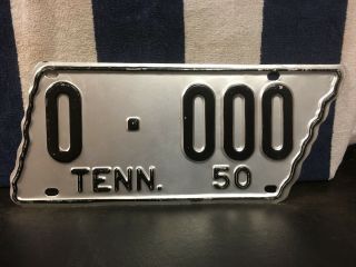 Vintage 150 Tennessee Sample License Plate