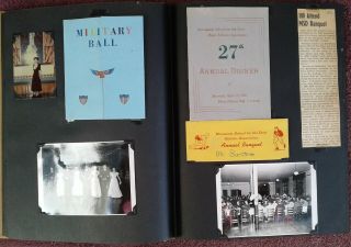 Vintage 50s Student Scrapbook/photo Album Minnesota School For The Deaf