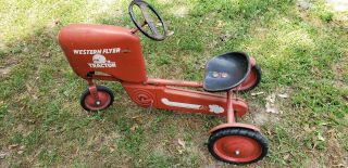 Vintage Western Flyer Pedal Tractor/