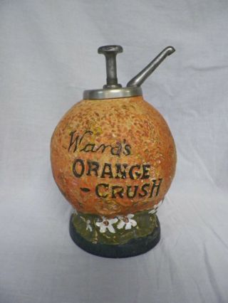 Old Vintage Ward ' s Orange Crush Syrup Soda Fountain Dispenser w/Pump 3