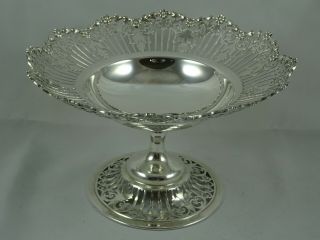 Stunning Solid Silver Fruit Stand 1920,  381gm