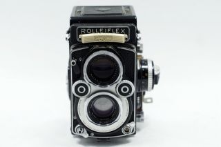 Rare EXC ROLLEI ROLLEIFLEX 3.  5F White Face Camera w/ Schneider Xenotar 75mm f3.  5 2