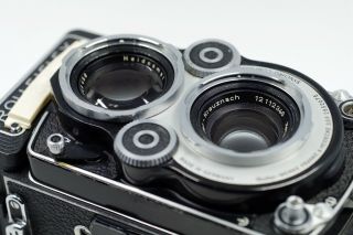 Rare EXC ROLLEI ROLLEIFLEX 3.  5F White Face Camera w/ Schneider Xenotar 75mm f3.  5 9