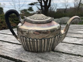 Vintage 3 Piece Sterling Silver Tea Set International Silver Co.  Teapot 14.  3 Oz. 2
