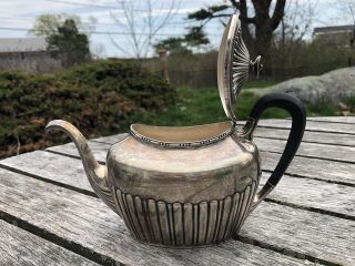 Vintage 3 Piece Sterling Silver Tea Set International Silver Co.  Teapot 14.  3 Oz. 5