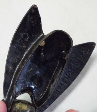 RARE Old 1897 SIMPSON IRON Cast Iron OHIO STATE FAIR Fly Souvenir MATCH HOLDER 9