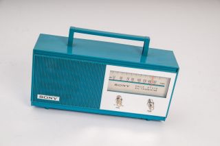 SONY TR - 628 Historical Radio Blue/Green 1950 ' s Vintage Rare Exc, 3