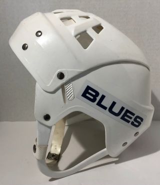 Wayne Gretzky Vintage Jofa St Louis Blues Home Game Model Hockey Helmet 23551