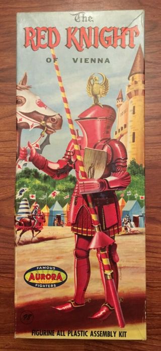 Vintage & Aurora Red Knight Of Vienna Model Kit 1957